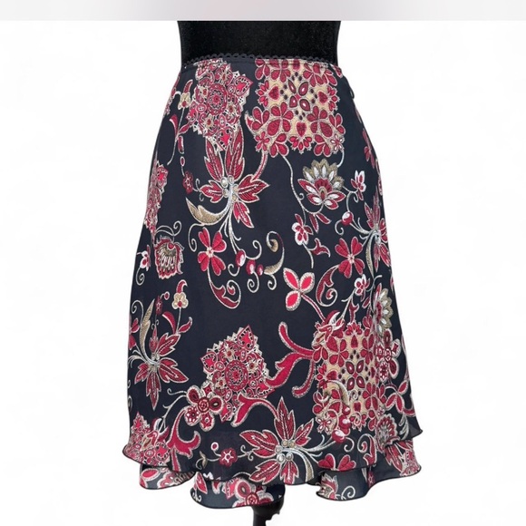 Central Park West Dresses & Skirts - Vintage Central Park West Floral Boho Midi Skirt M